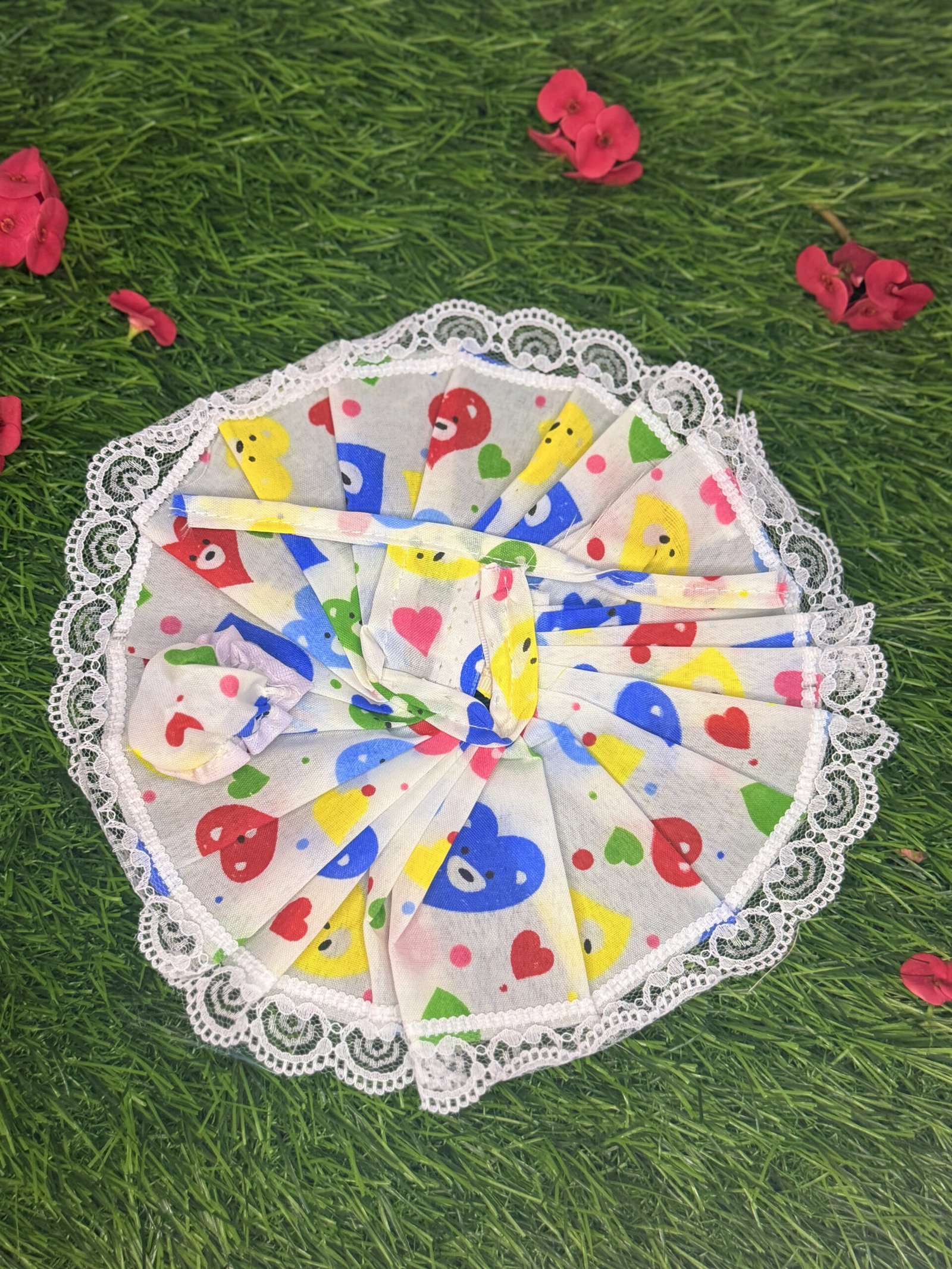 Multicolour Hearts Cotton Dress