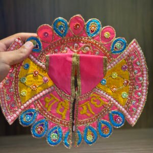 Orange-Green Floral Dress